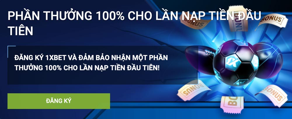 1xbet phan thuong