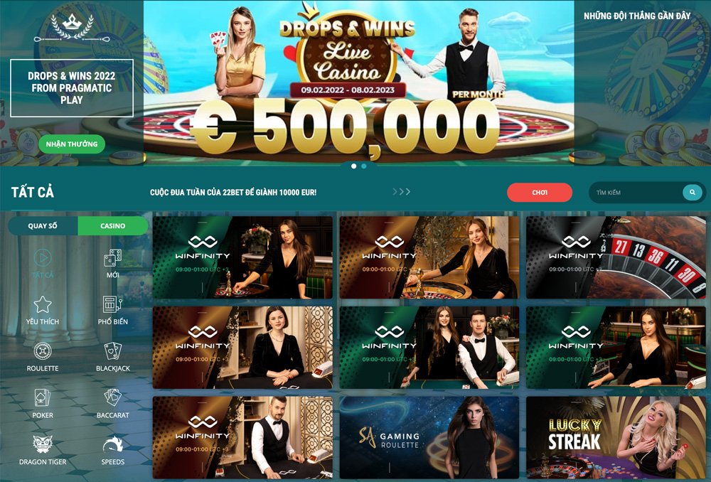 22bet casino