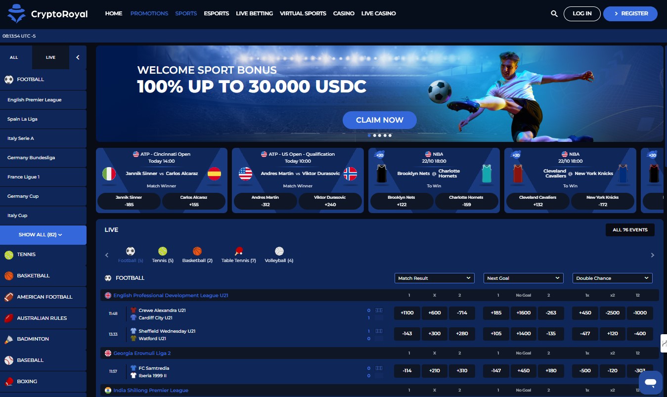 CryptoRoyal SportsBetting VNM