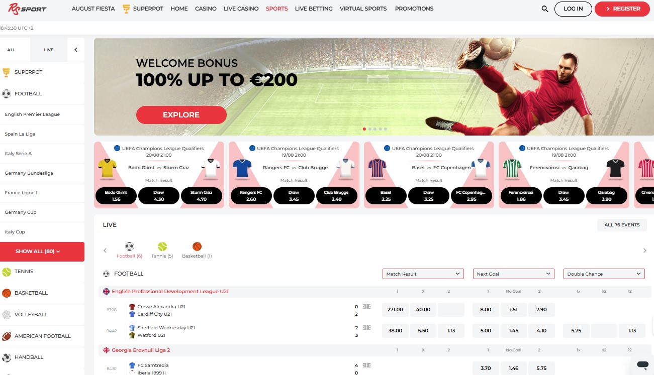 RealSpin Sports Betting VNM