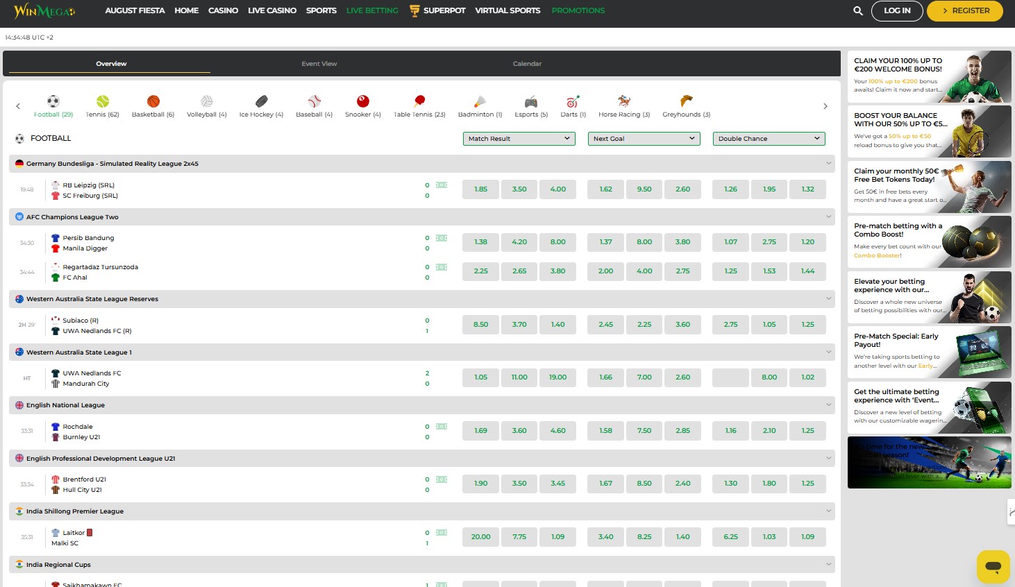 WinMega Live Betting vnm