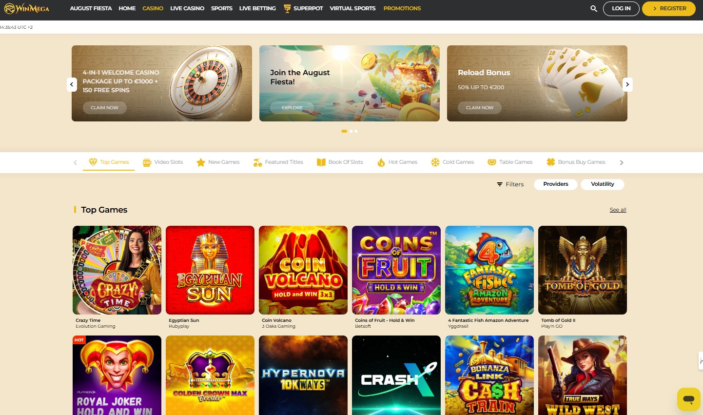 WinMega Online Casino vnm