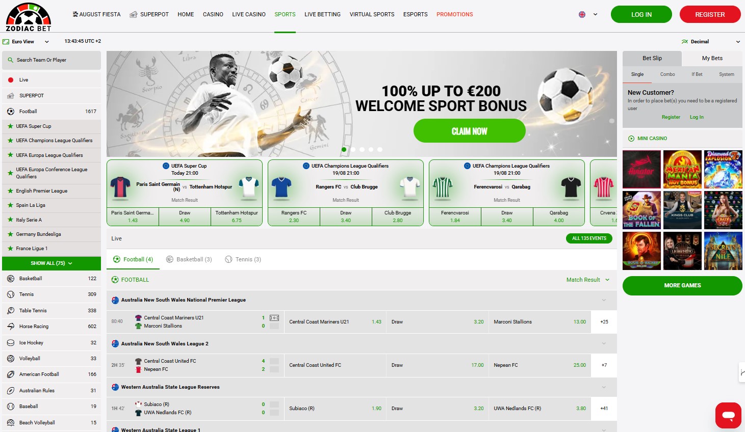 Zodiacbet Sports Betting vnm
