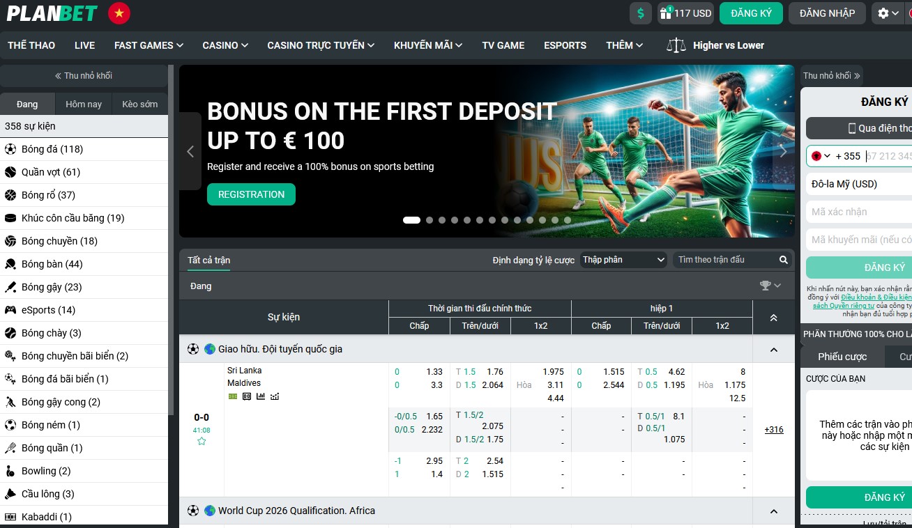 VI Planbet Bookmaker Review Betting