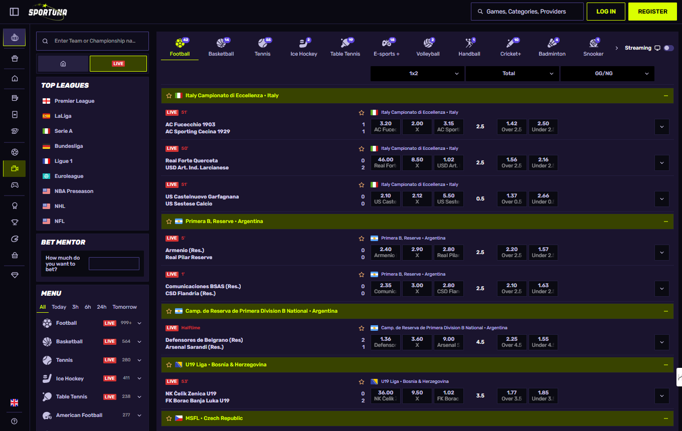 Sportuna Cá Cược Trực Tiếp